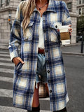 Women’s Plaid Shacket Set – Flannel Shirt Jacket & Distressed Denim Shorts by FitiqueFit