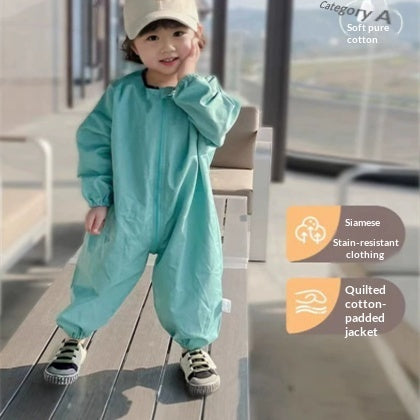 Baby Coverall Crawling Cotton UV-Protective Jumpsuit by Baby Joy