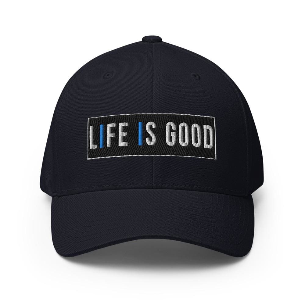Embroidered Baseball Cap - Adjustable - Life is Good Print by inQue.Style