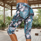 Floral Print Pocket Yoga Leggings – Women’s Tight Fit by FitiqueFit