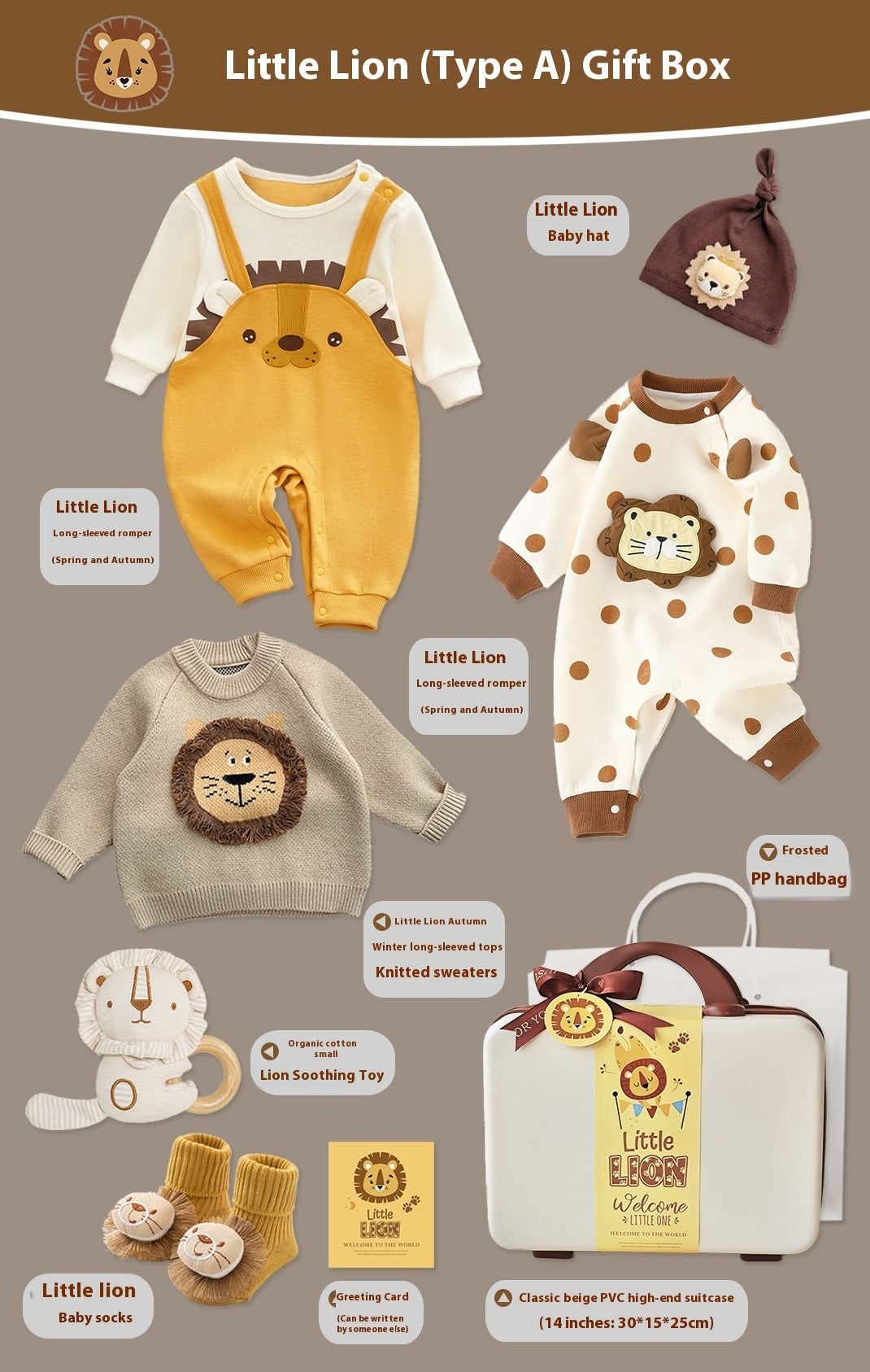 Baby Gift Box Set Little Lion Knitted Sweater by Baby Joy