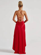 Bethany Backless Ruffles Irregular Dress Summer by Celidior