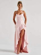 Bethany Backless Ruffles Irregular Dress Summer by Celidior