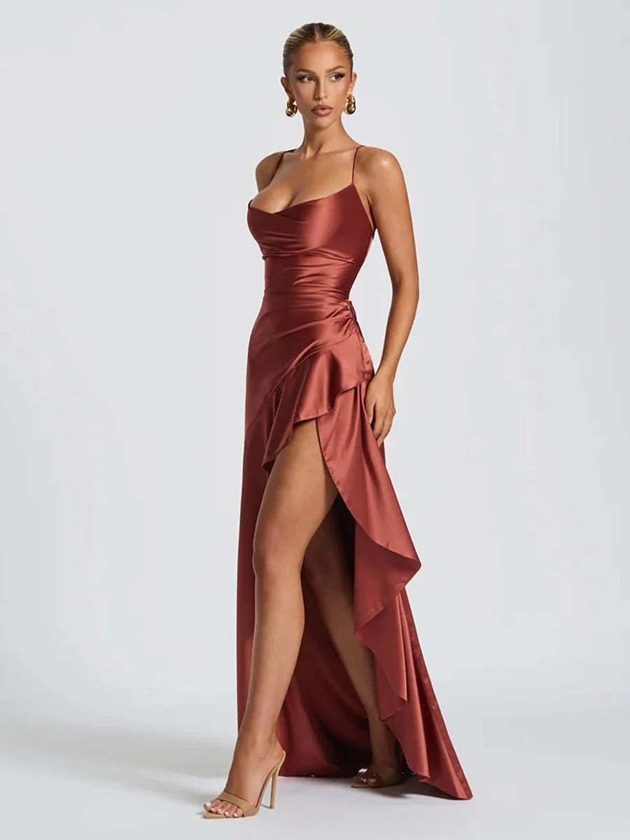 Bethany Backless Ruffles Irregular Dress Summer by Celidior
