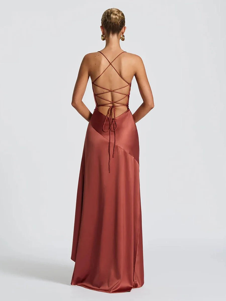 Bethany Backless Ruffles Irregular Dress Summer by Celidior