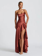 Bethany Backless Ruffles Irregular Dress Summer by Celidior