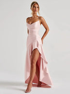 Bethany Backless Ruffles Irregular Dress Summer by Celidior