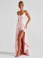 Bethany Backless Ruffles Irregular Dress Summer by Celidior