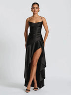 Bethany Backless Ruffles Irregular Dress Summer by Celidior