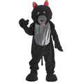 Black Wolf Mascot - Adults by Dress Up America