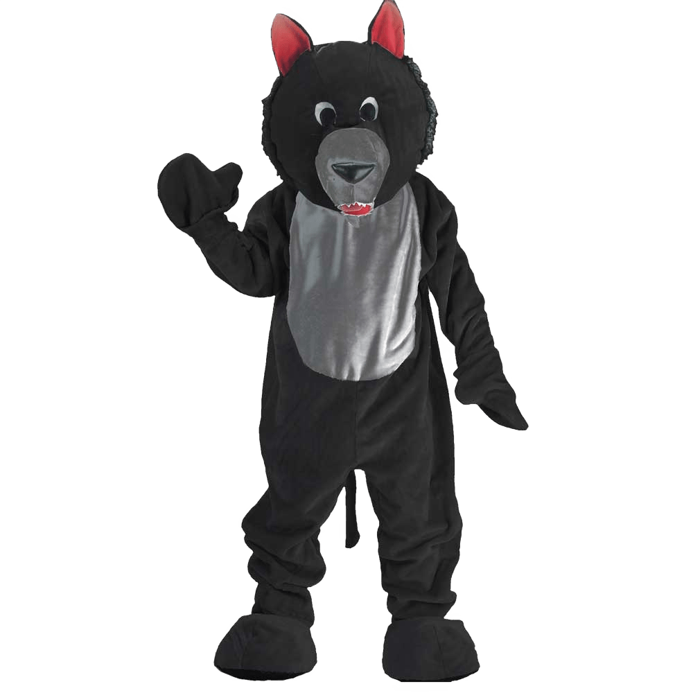 Black Wolf Mascot - Adults by Dress Up America