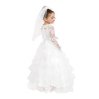 Bridal Dress with Wedding Veil - Kids by Dress Up America