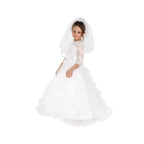 Bridal Dress with Wedding Veil - Kids by Dress Up America