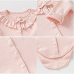 Baby Romper Sweet Jacquard Pure Cotton Crawling Suit Princess-style Clothing by Baby Joy