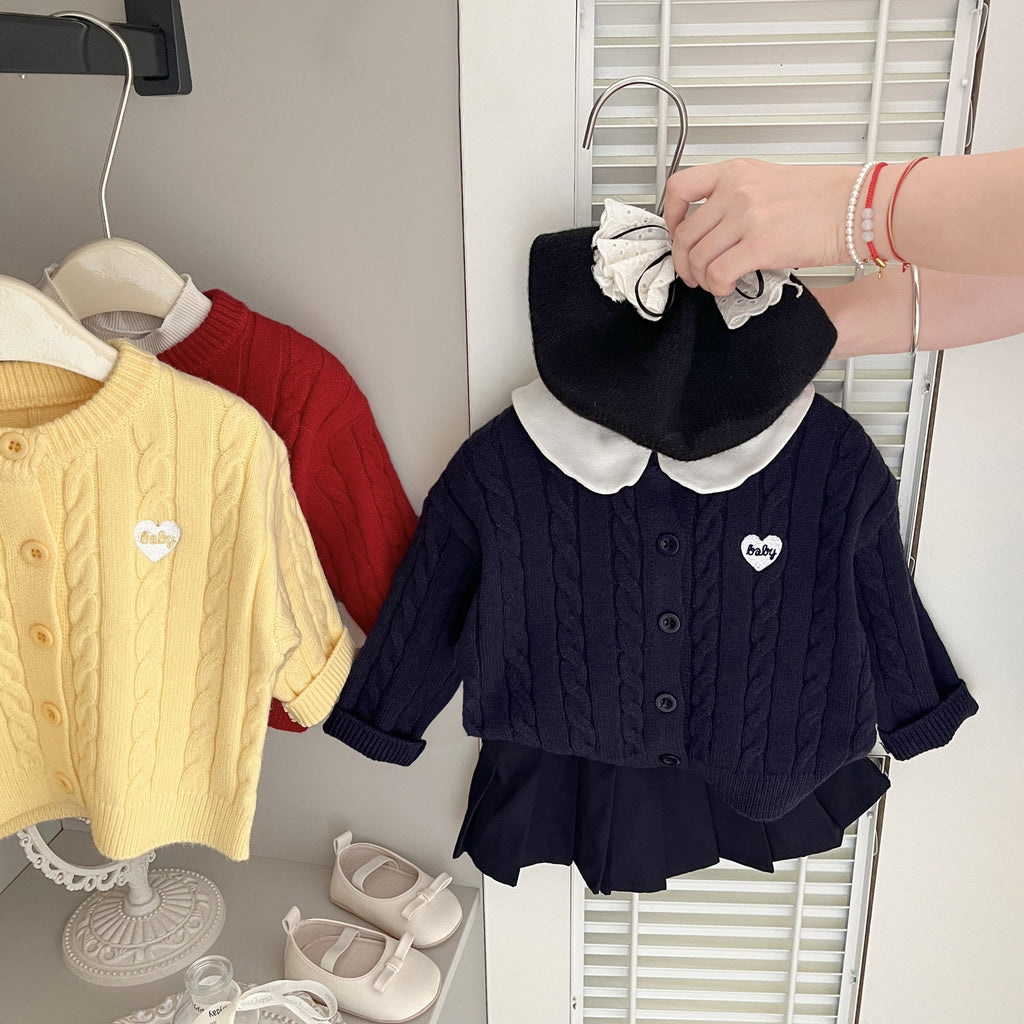 Twist-knit Cardigan Autumn Kids Clothing Outerwear by Baby Joy