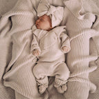 Baby Ruffle-Trim Sweater Cardigan Outfit Pants Headband 3-Piece Set by Baby Joy