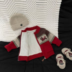 Autumn Winter Fleece-Lined Thickened Warm Knitted Cardigan Coat by Baby Joy