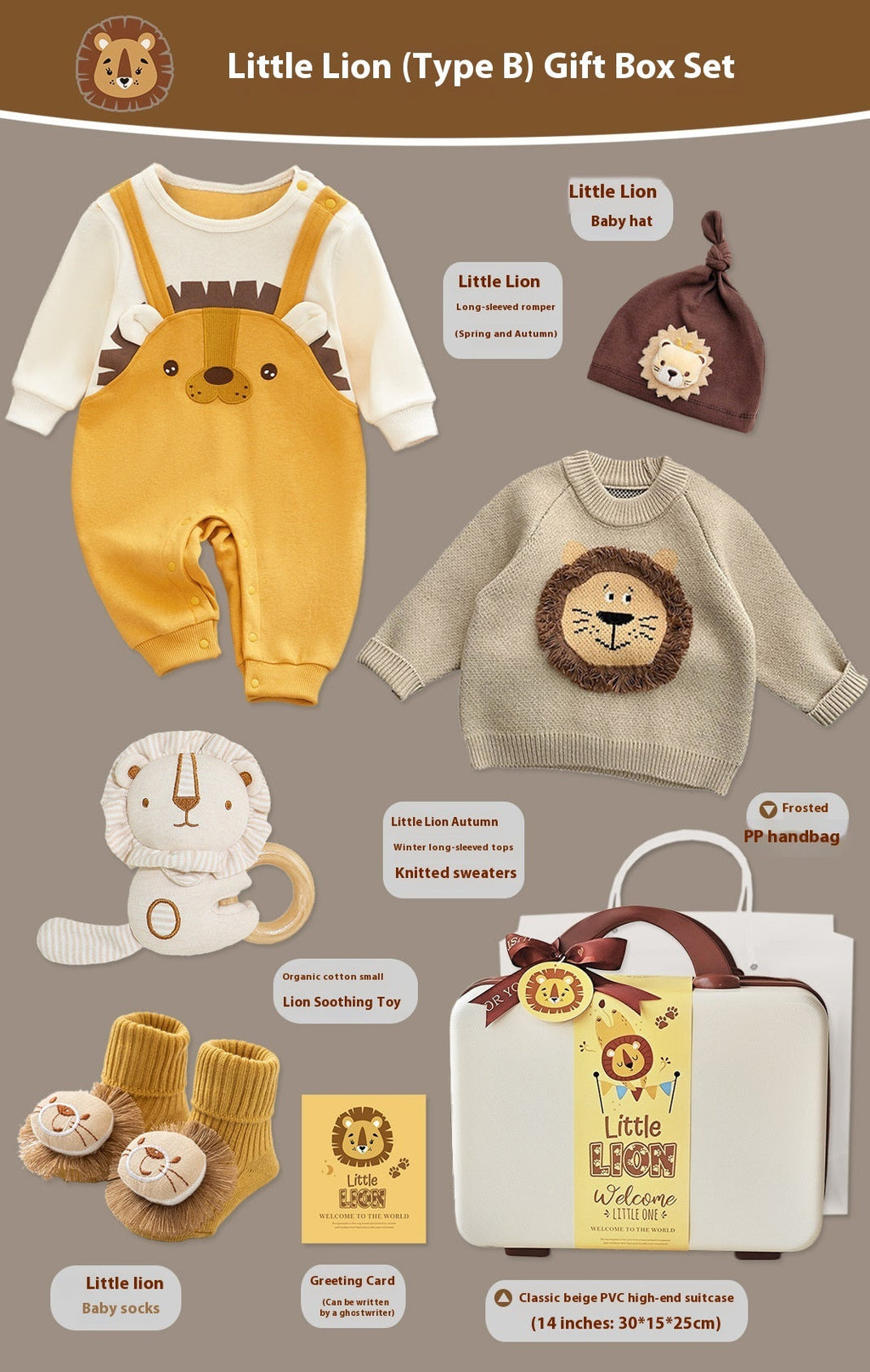 Baby Gift Box Set Little Lion Knitted Sweater by Baby Joy