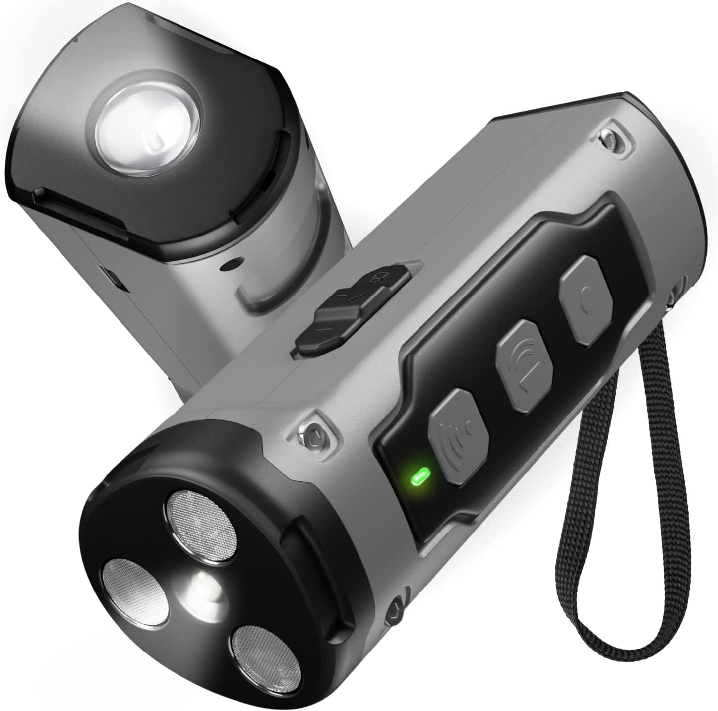 Dog Drive Ultrasonic Three-head Bark Plug Torch Dog Drive Artifact Anti Dog Bark Deterrent Device With LED Flashlight by My Store