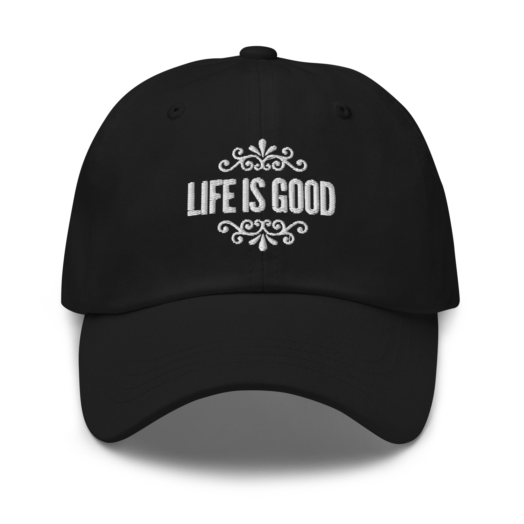 Embroidered Adjustable Baseball Cap - Life is Good Inspirational Hat by inQue.Style