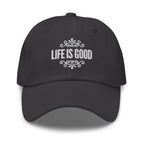 Embroidered Adjustable Baseball Cap - Life is Good Inspirational Hat by inQue.Style