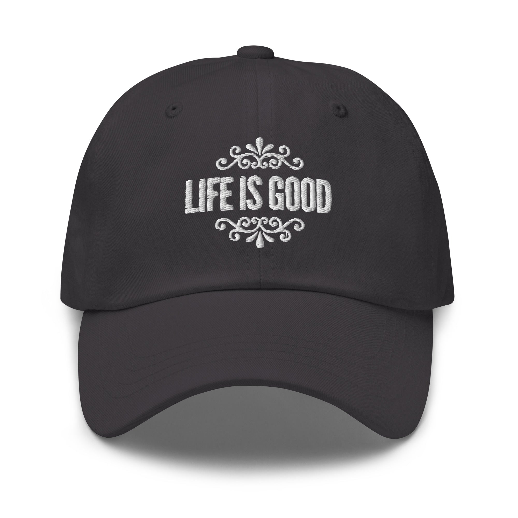 Embroidered Adjustable Baseball Cap - Life is Good Inspirational Hat by inQue.Style