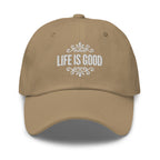 Embroidered Adjustable Baseball Cap - Life is Good Inspirational Hat by inQue.Style