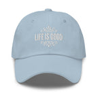 Embroidered Adjustable Baseball Cap - Life is Good Inspirational Hat by inQue.Style