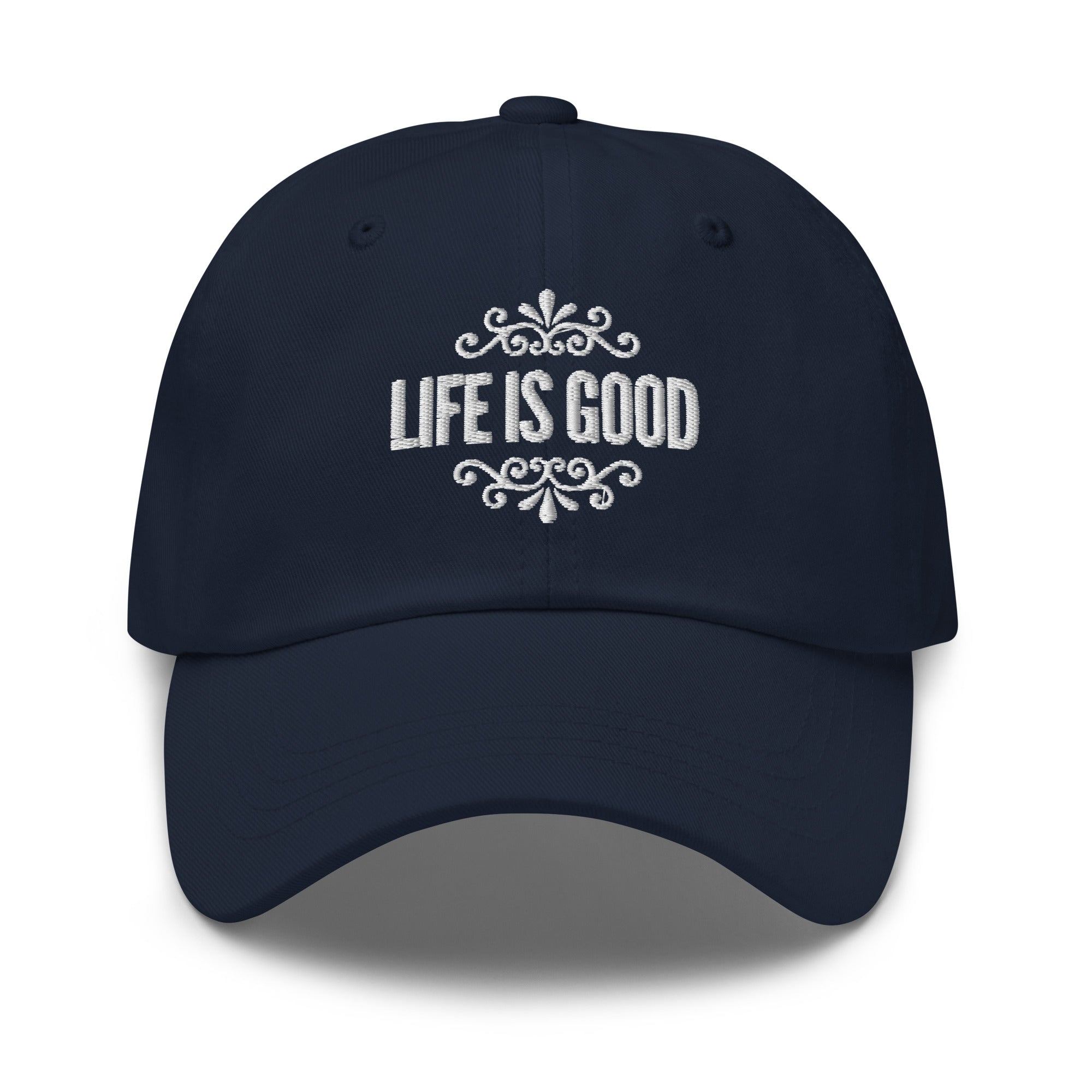 Embroidered Adjustable Baseball Cap - Life is Good Inspirational Hat by inQue.Style