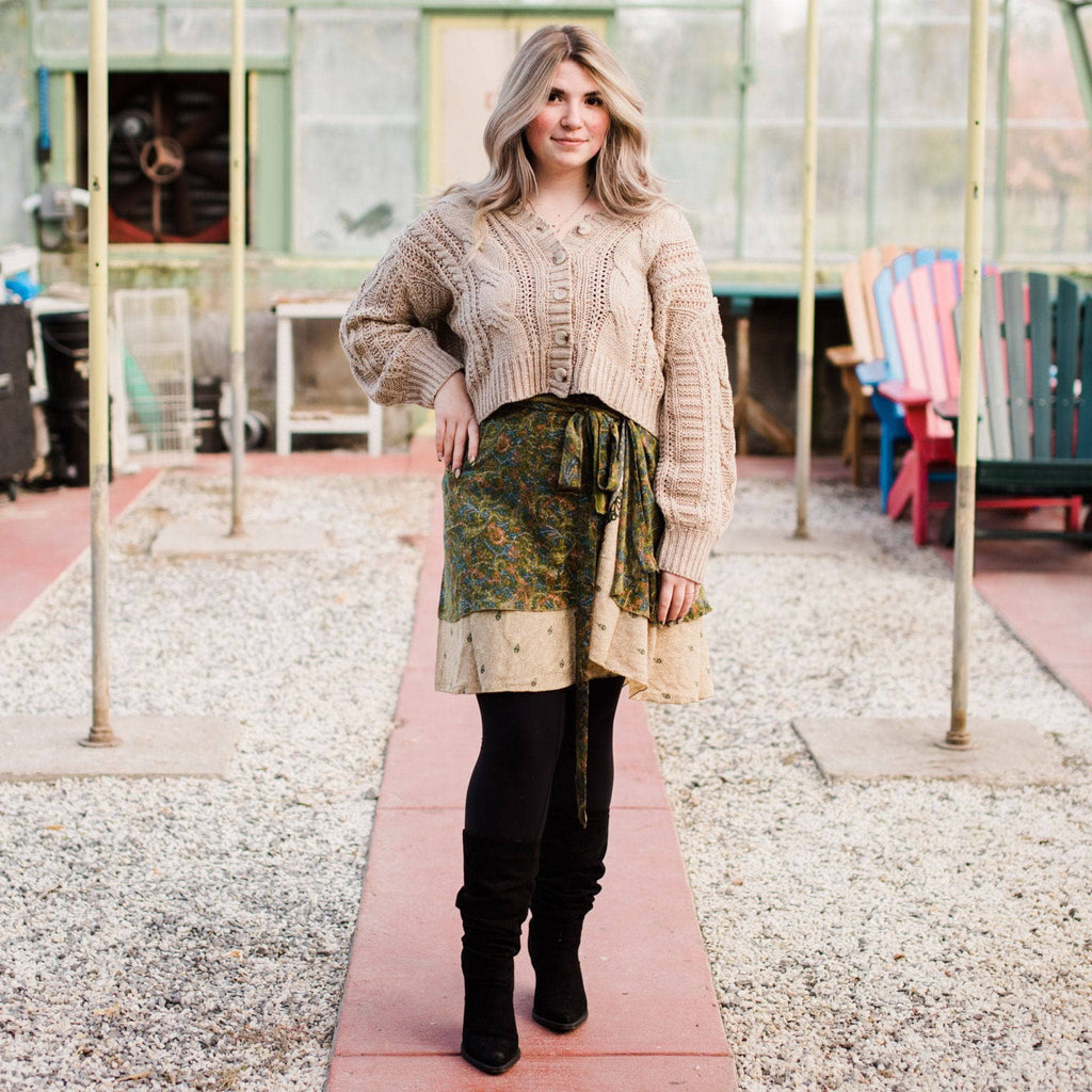 The Original Sari Wrap Skirt by Darn Good Yarn