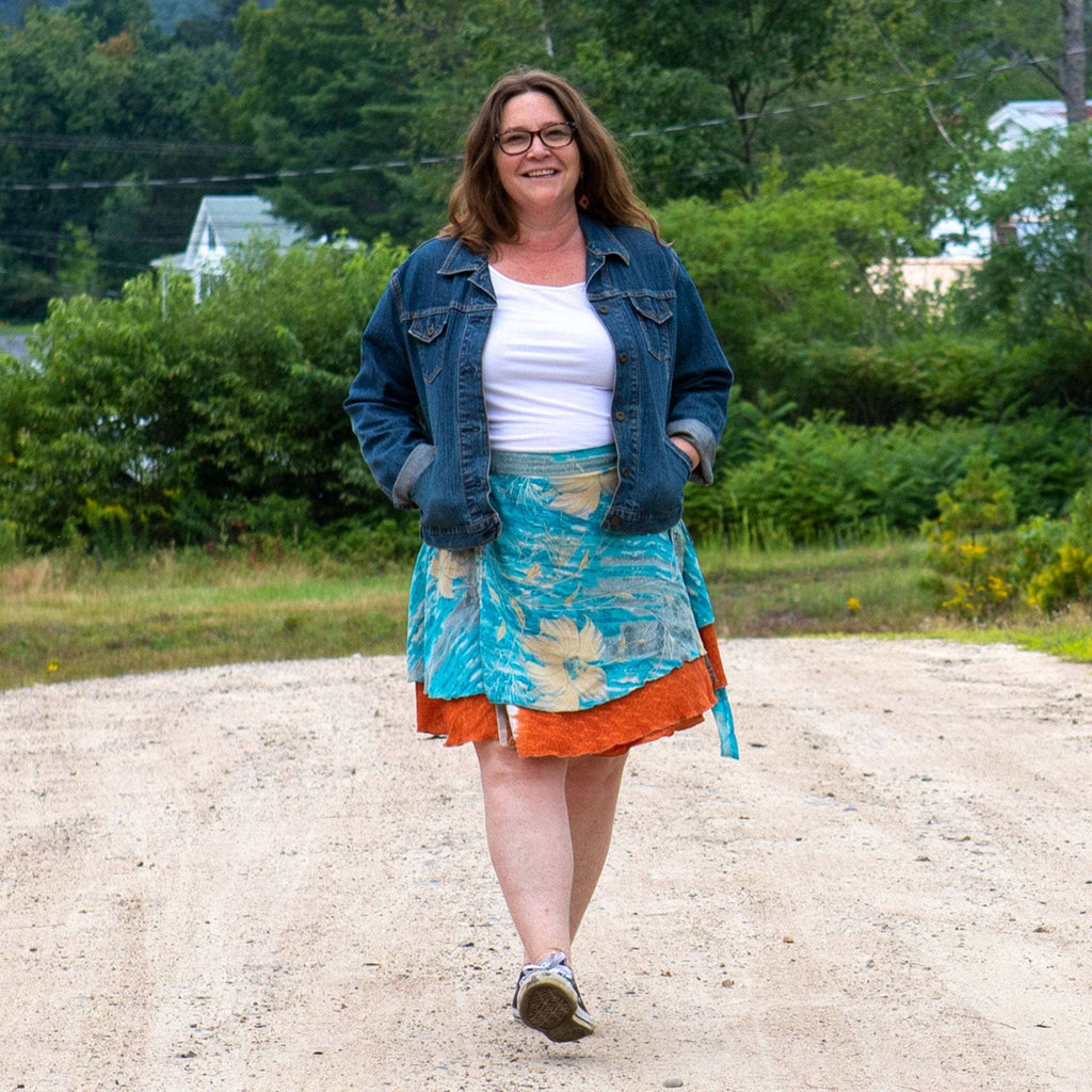 The Original Sari Wrap Skirt by Darn Good Yarn