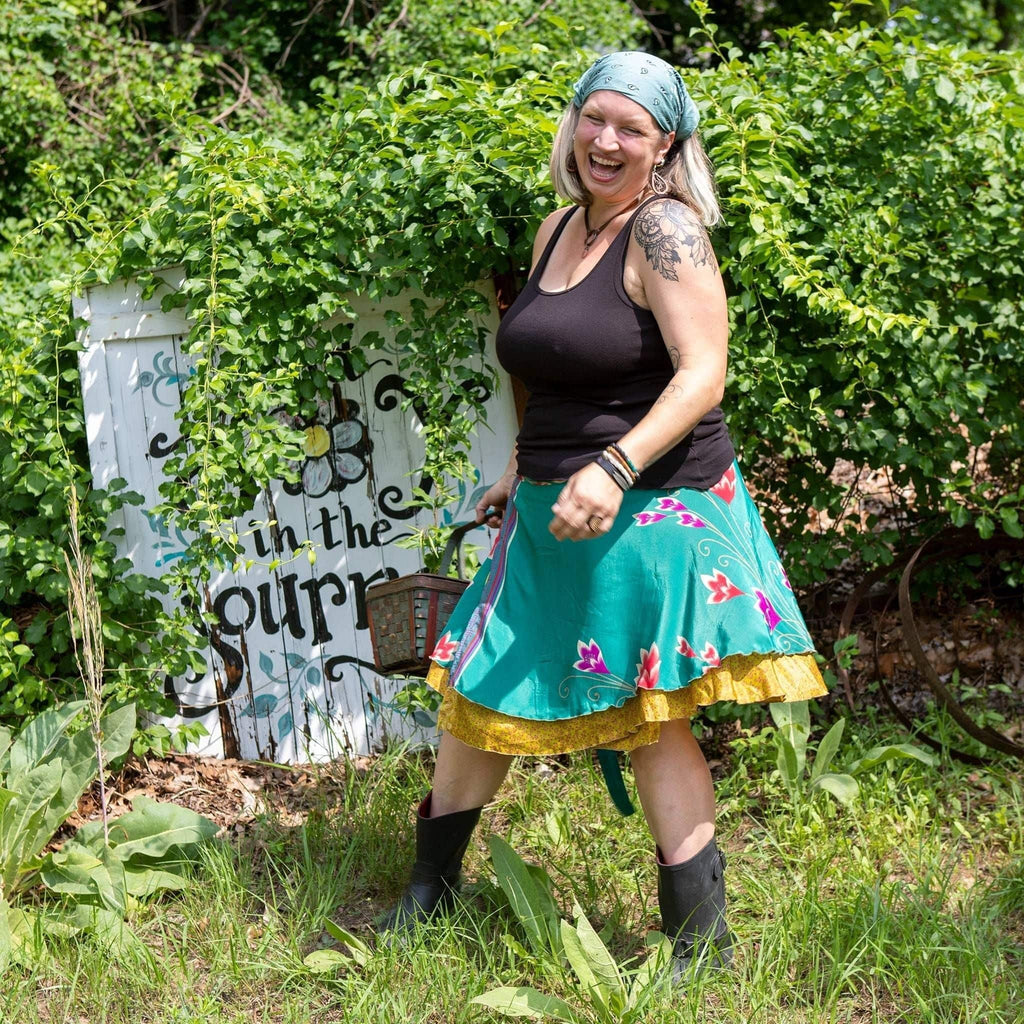 The Original Sari Wrap Skirt by Darn Good Yarn