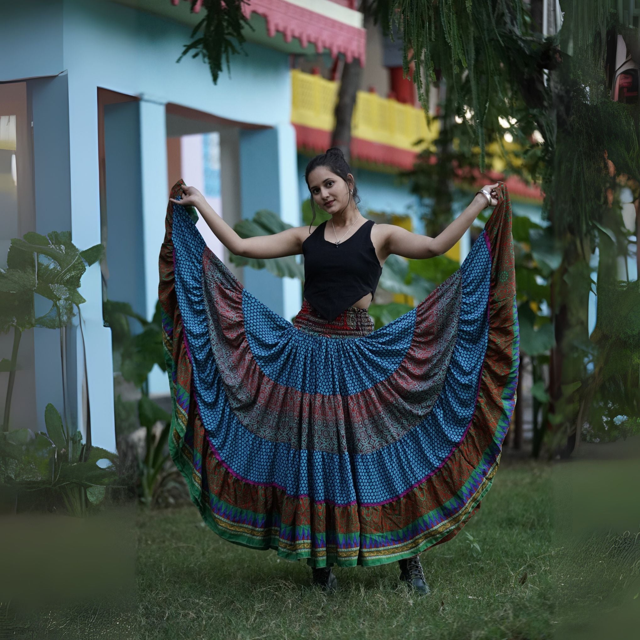 Limited Edition: Woodstock Dreams Fiesta Sunset Skirt by Darn Good Yarn