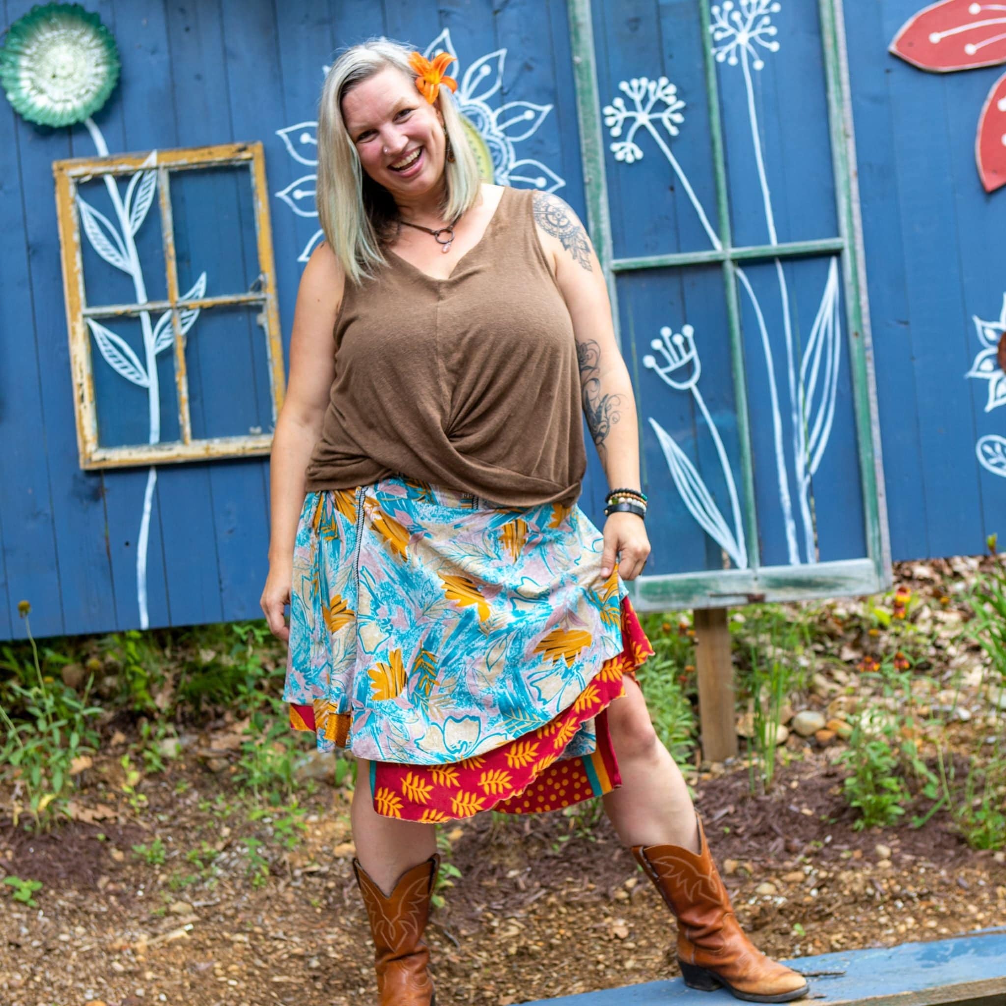The Original Sari Wrap Skirt by Darn Good Yarn