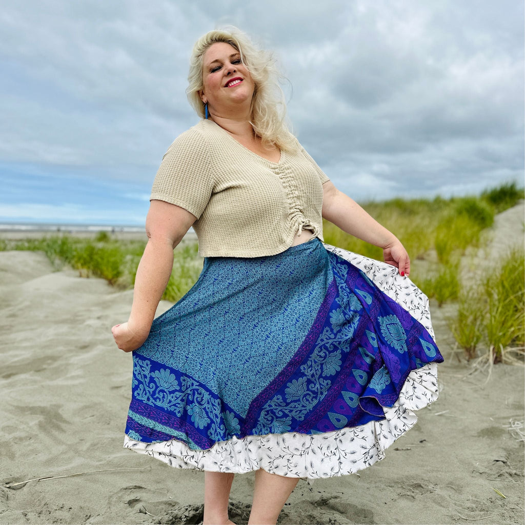 The Original Sari Wrap Skirt by Darn Good Yarn