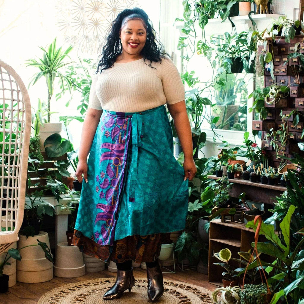 The Original Sari Wrap Skirt by Darn Good Yarn
