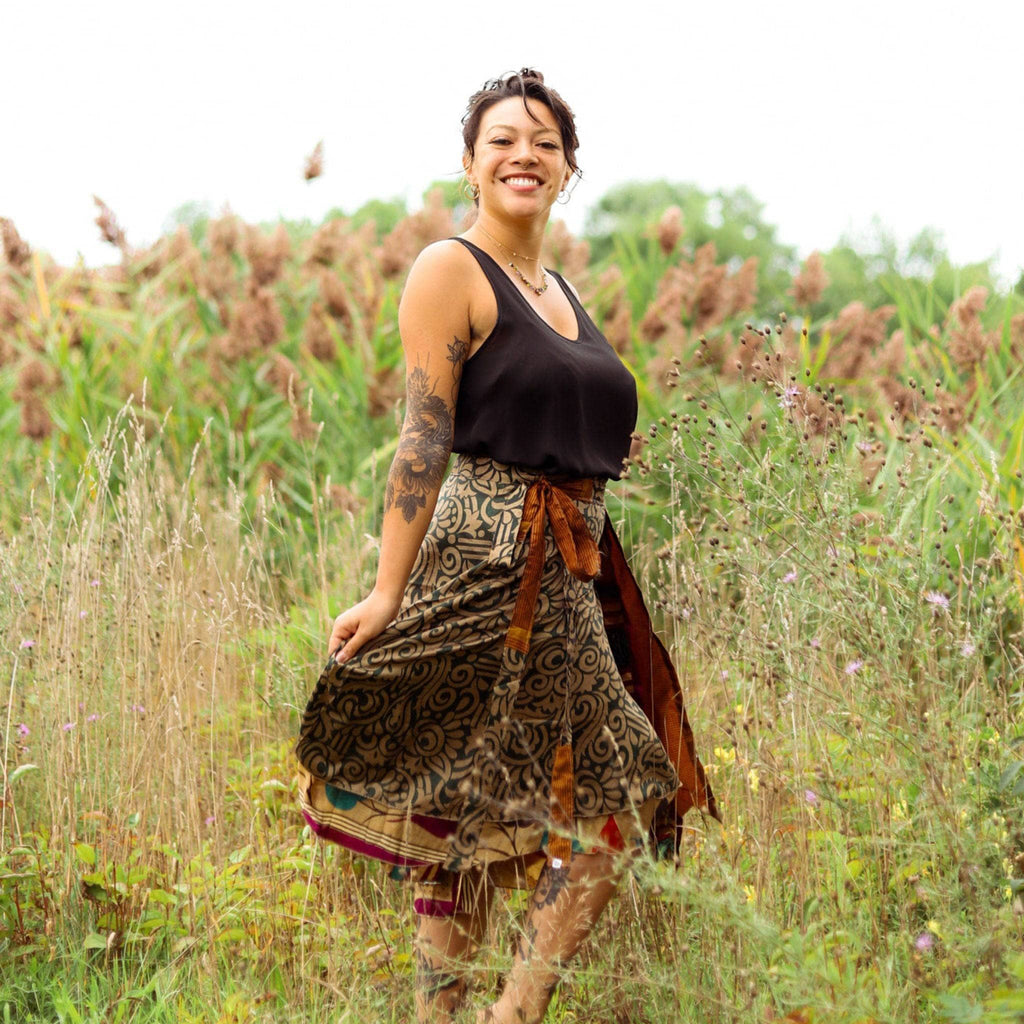 The Original Sari Wrap Skirt by Darn Good Yarn
