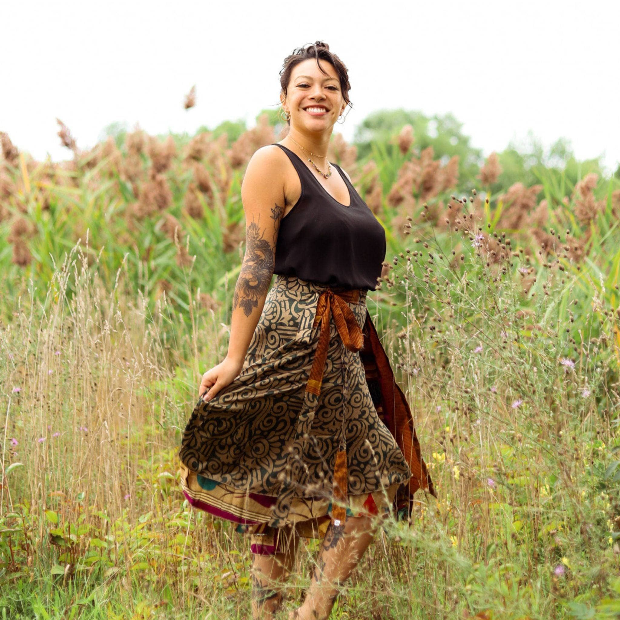 The Original Sari Wrap Skirt by Darn Good Yarn