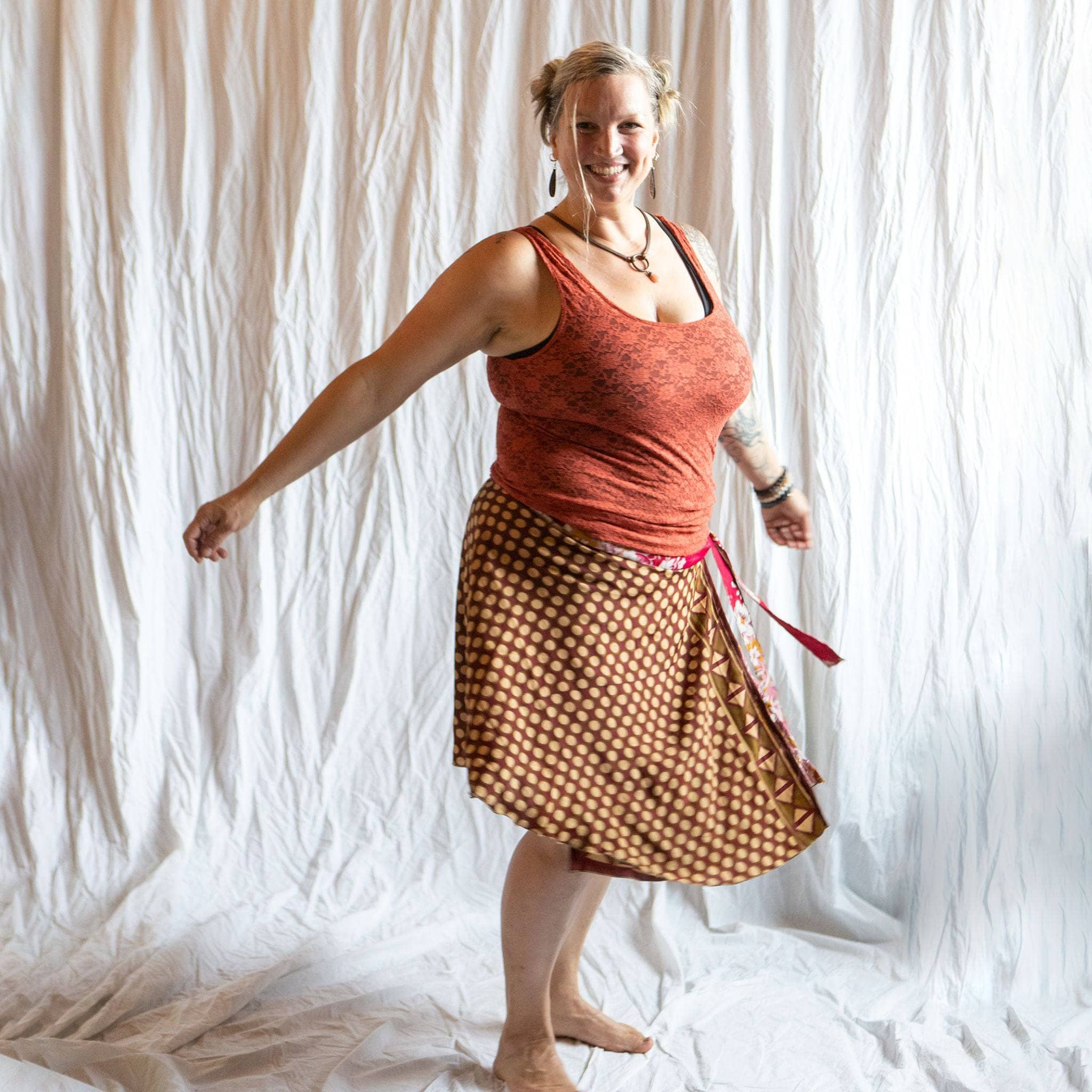 The Original Sari Wrap Skirt by Darn Good Yarn