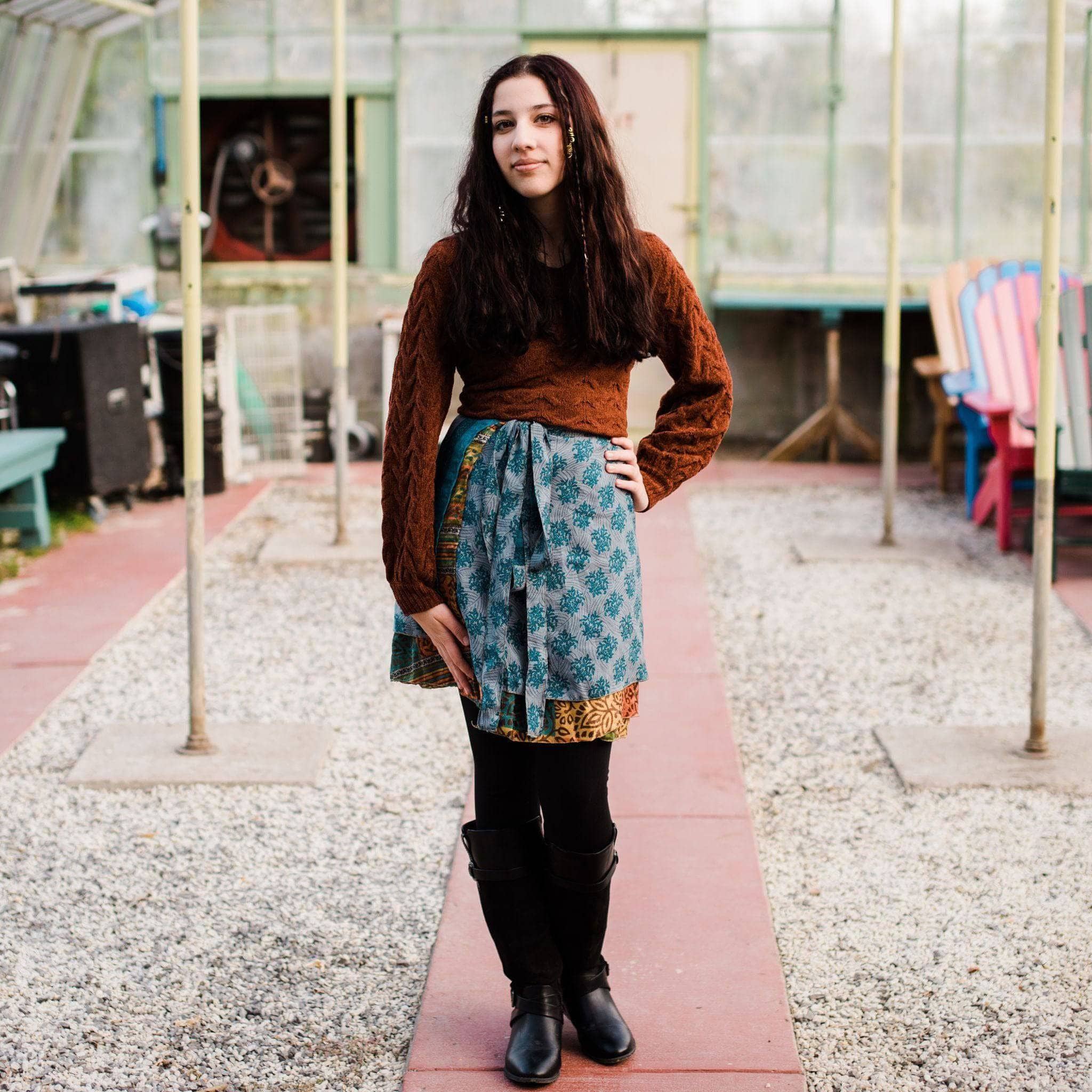 The Original Sari Wrap Skirt by Darn Good Yarn