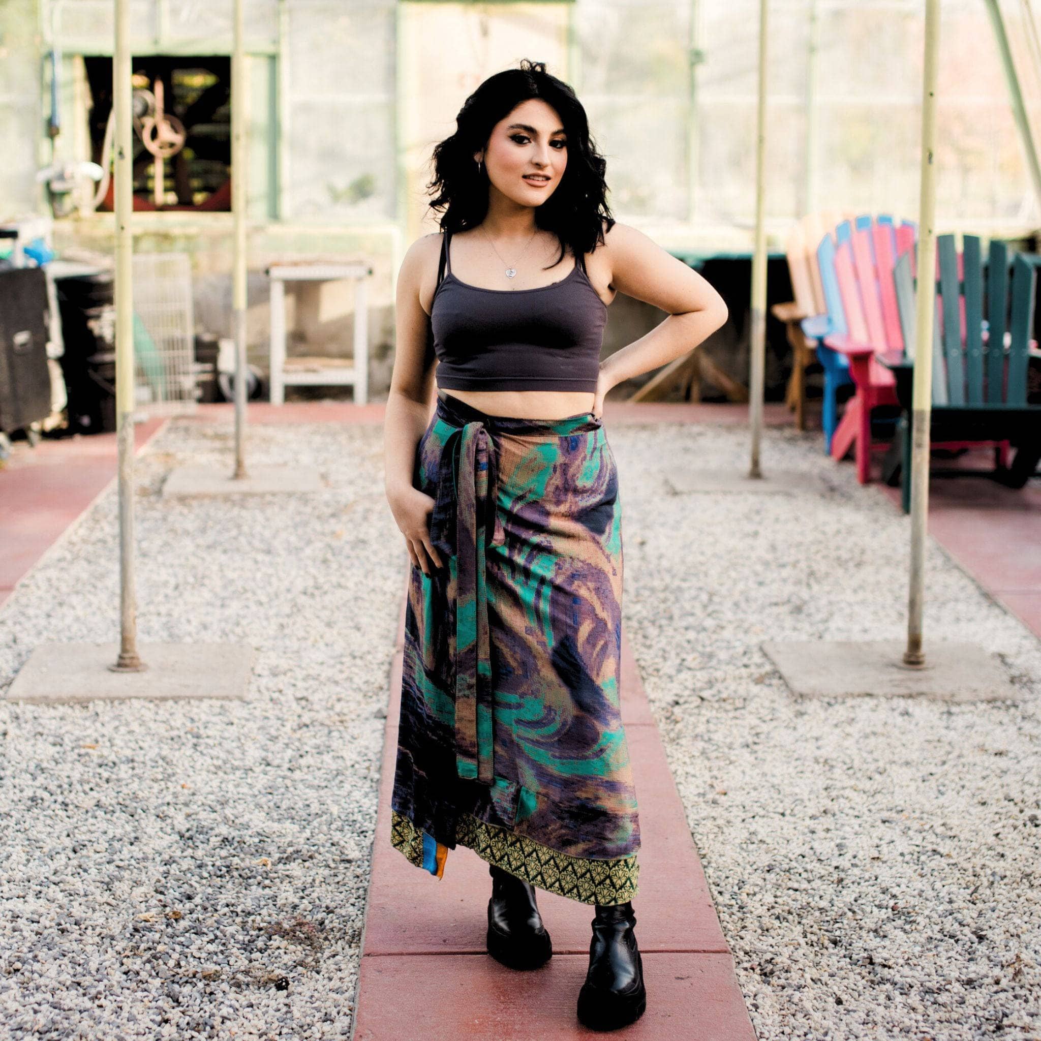 The Original Sari Wrap Skirt by Darn Good Yarn