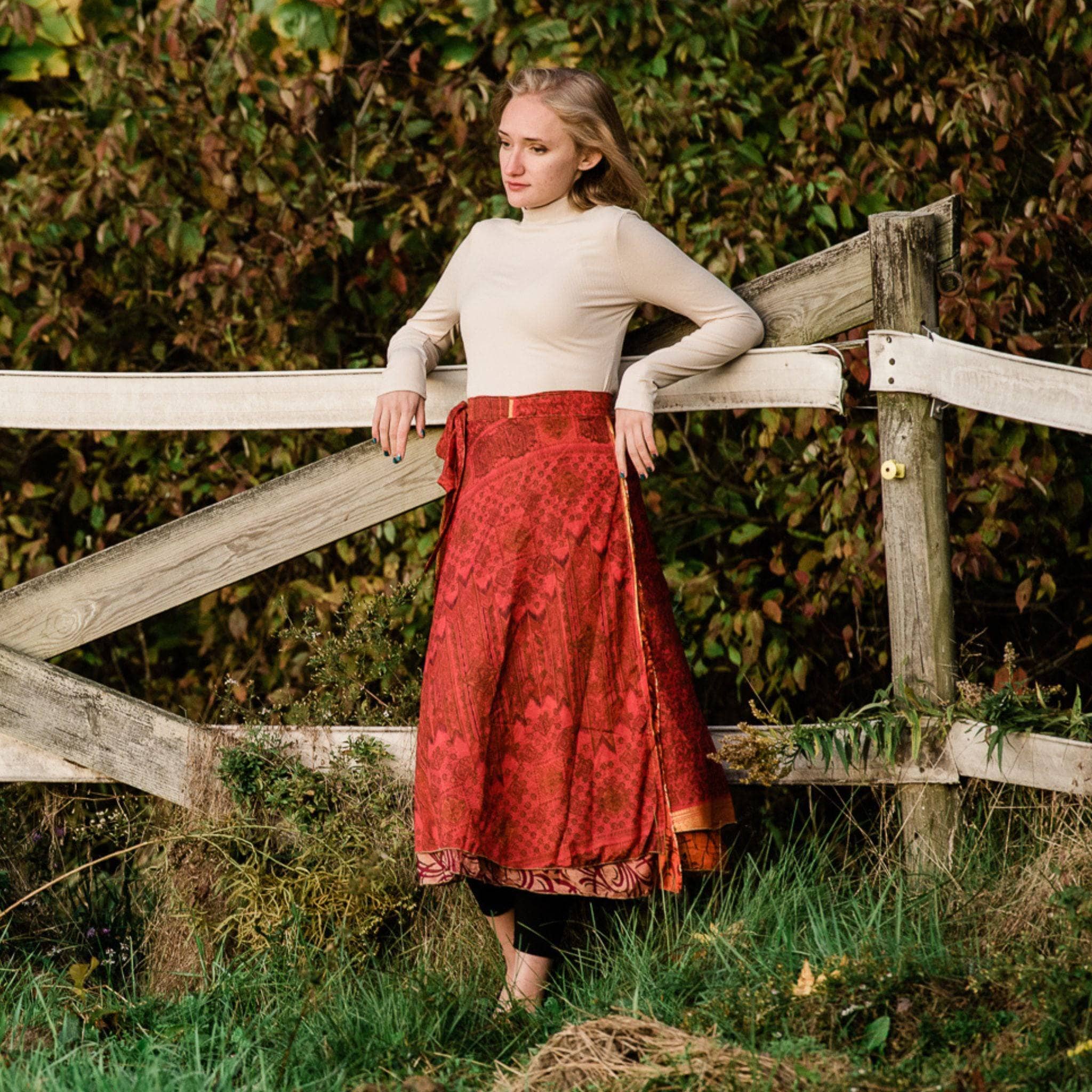 The Original Sari Wrap Skirt by Darn Good Yarn
