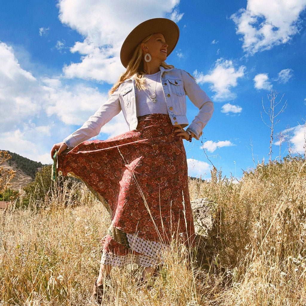 The Original Sari Wrap Skirt by Darn Good Yarn