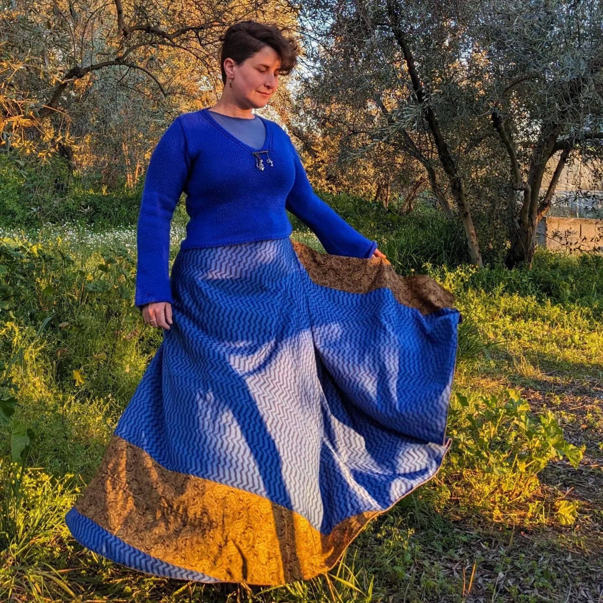 The Original Sari Wrap Skirt by Darn Good Yarn