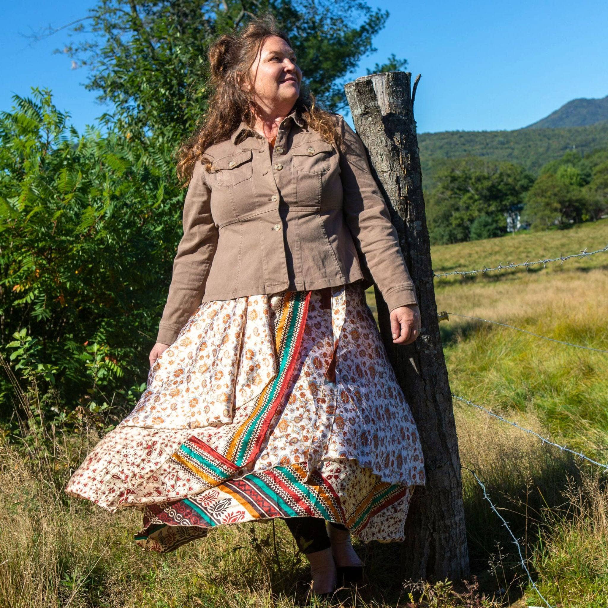 The Original Sari Wrap Skirt by Darn Good Yarn