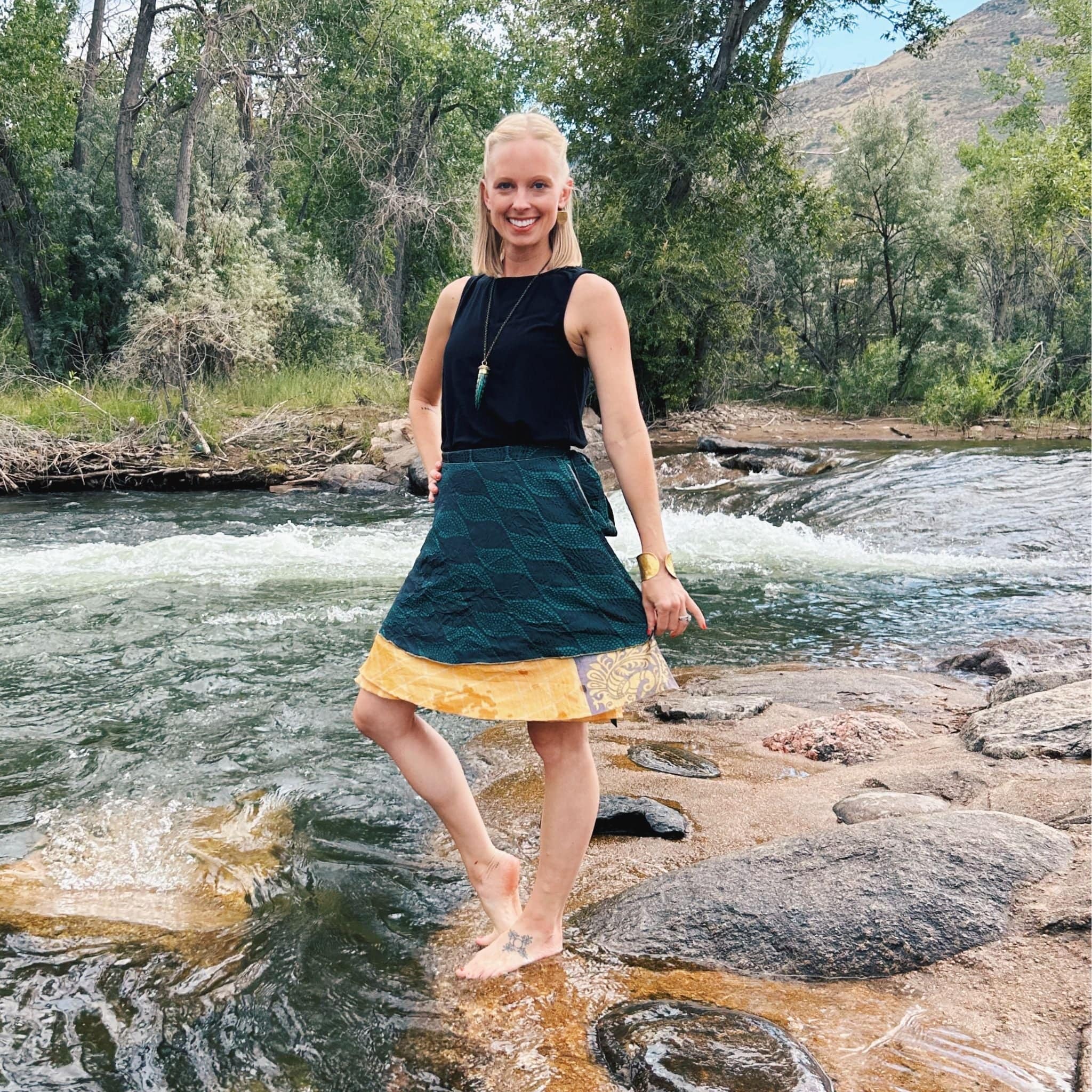 The Original Sari Wrap Skirt by Darn Good Yarn