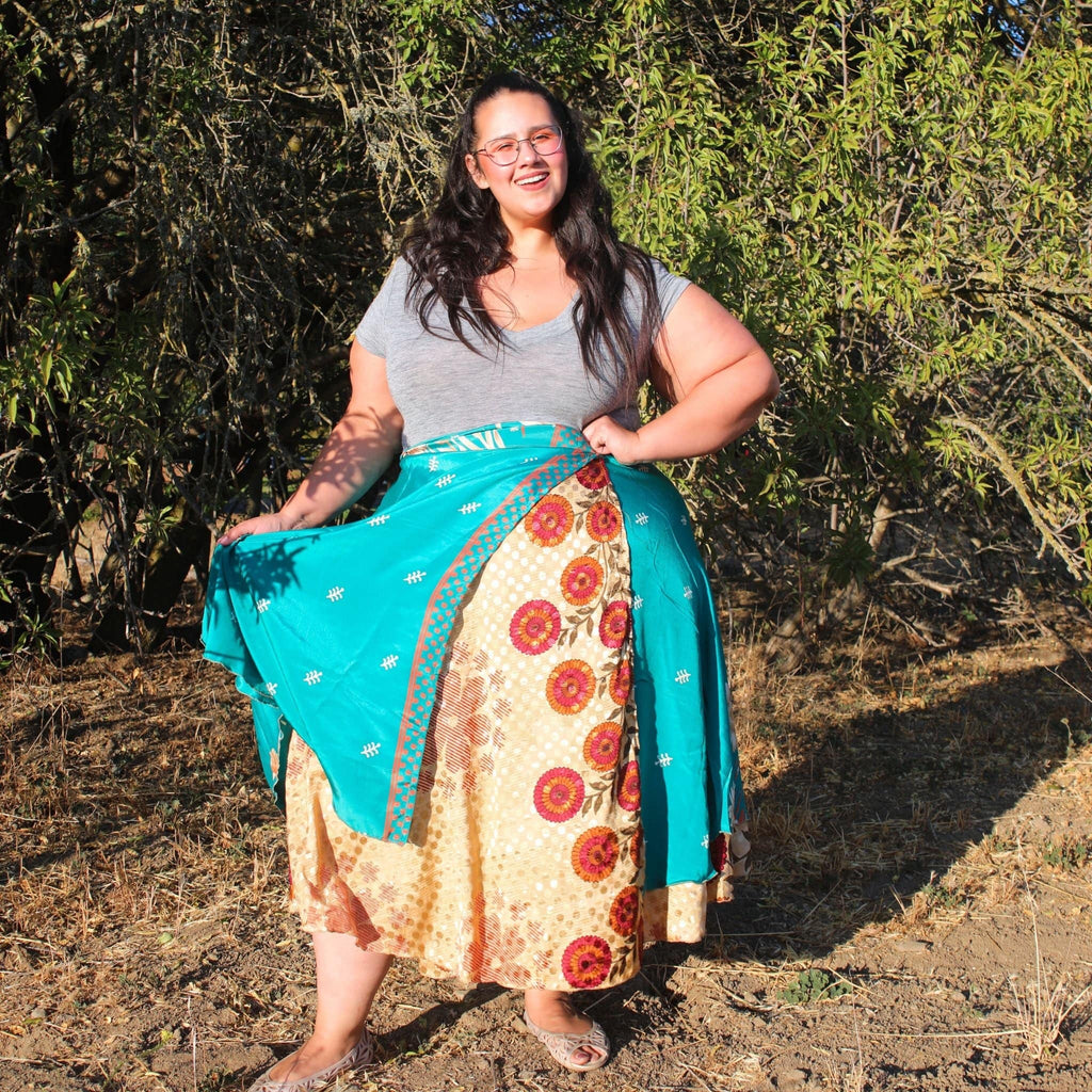 The Original Sari Wrap Skirt by Darn Good Yarn