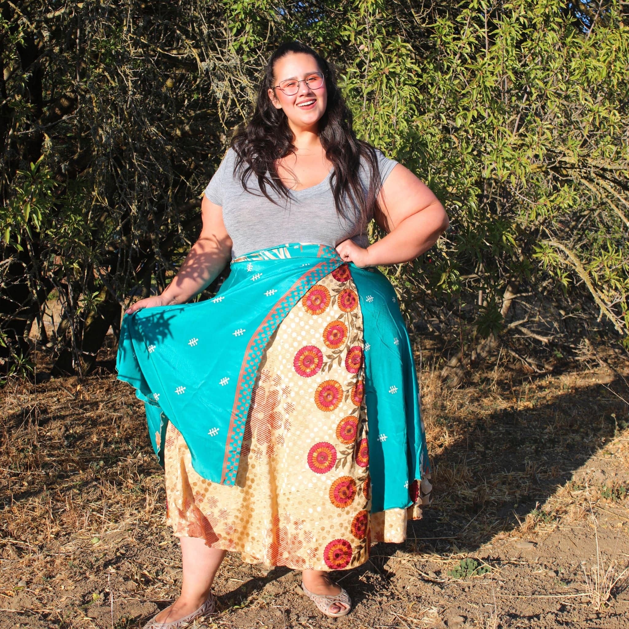 The Original Sari Wrap Skirt by Darn Good Yarn