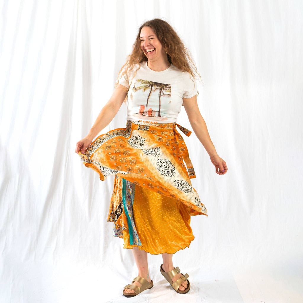 The Original Sari Wrap Skirt by Darn Good Yarn