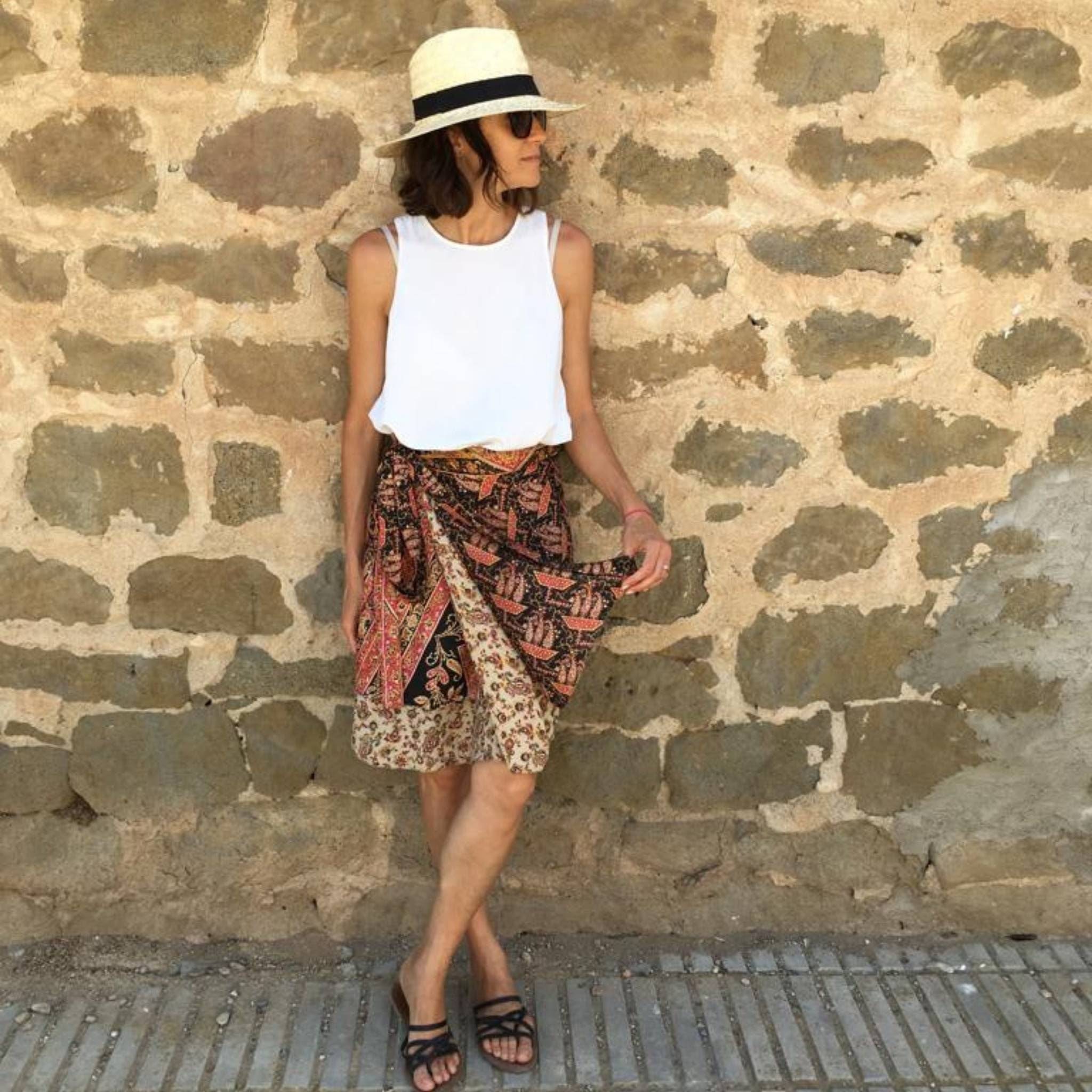 The Original Sari Wrap Skirt by Darn Good Yarn